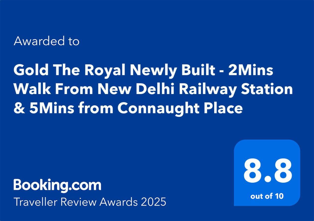 Newly Built Gold The Royal With Rooftop Restaurant - 2Mins Walk From New Delhi Rail Station & 5Mins From Connaught Place Экстерьер фото